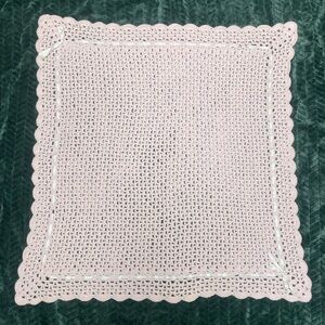 Handmade Crochet Delicate Pink Baby Blanket/Throw